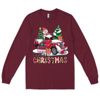 Pink Merry Christmas Long Sleeve Tee | Teevron