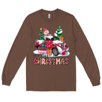 Chestnut pink merry christmas Long Sleeve Tee - MaliasSmallBusiness