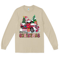 Mushroom pink merry christmas Long Sleeve Tee - MaliasSmallBusiness