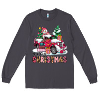 Smoke pink merry christmas Long Sleeve Tee - MaliasSmallBusiness