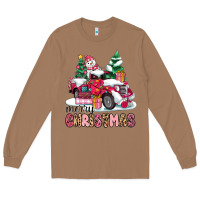 Toasted Coconut pink merry christmas Long Sleeve Tee - MaliasSmallBusiness