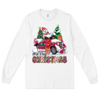 White pink merry christmas Long Sleeve Tee - MaliasSmallBusiness