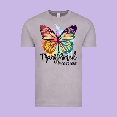 Transformed By God's Love Vintage Tee Designed By Jahusdesignshop