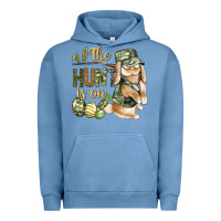Pigment Pebble Blue The Hunt Is On Urban Hoodie - BundleAndBundleShop