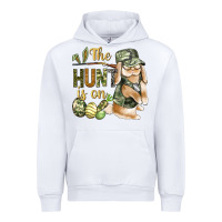 White The Hunt Is On Urban Hoodie - BundleAndBundleShop