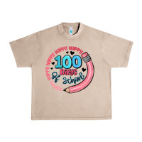 French Oak happy 100 days of school Urban Heavy Tee - MaliasSmallBusiness