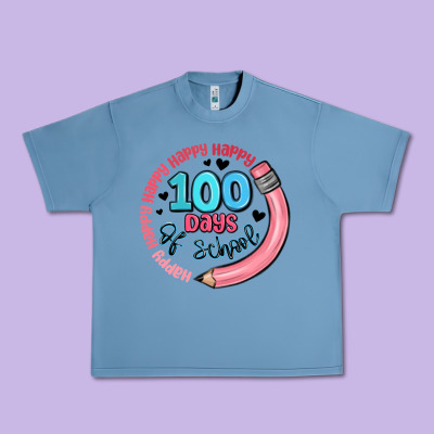 Happy 100 Days Of School Urban Heavy Tee Designed By Maliassmallbusiness
