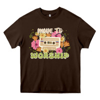 Chocolate Brown made to worship Heavy Core Tee - JahusDesignShop