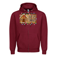 Burgundy Let it snow Zipper Hoodie - Bettercallsaul