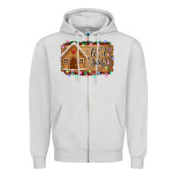 Dove Grey Let it snow Zipper Hoodie - Bettercallsaul