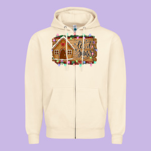 Let It Snow Zipper Hoodie Designed By Bettercallsaul