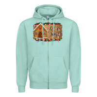 Seafoam Let it snow Zipper Hoodie - Bettercallsaul