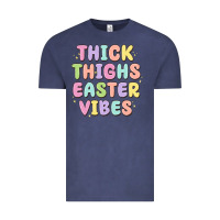 Vintage Denim thicks thighs easter vibes Vintage Tee - MaliasSmallBusiness