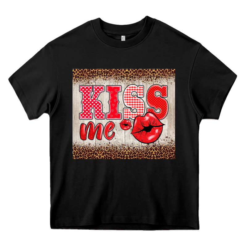 Valentine's Day Kiss Me Heavy Core Tee by BarkalooDesign | Teevron
