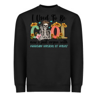 Black i used to be cool now i just argue with miniature Heavyweight Sweatshirt - MaliasSmallBusiness