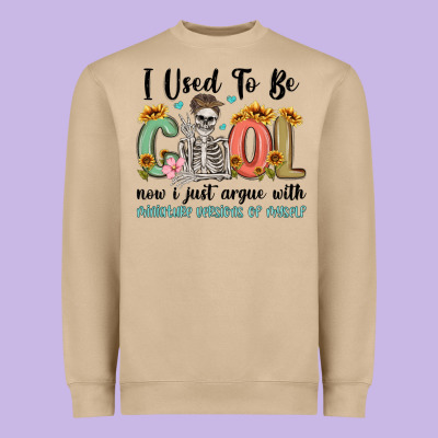 I Used To Be Cool Now I Just Argue With Miniature Heavyweight Sweatshirt Designed By Maliassmallbusiness