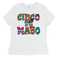 White cinco de mayo Ladies Tee - RacoonDesign