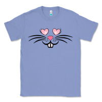 Colony Blue bunny face easter Classic Tee - MaliasSmallBusiness