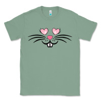 Sage bunny face easter Classic Tee - MaliasSmallBusiness