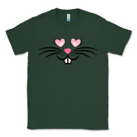 Sports Green bunny face easter Classic Tee - MaliasSmallBusiness