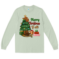 Matcha merry christmas y'all Long Sleeve Tee - MaliasSmallBusiness