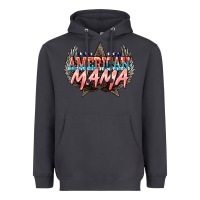 Smoke American mama 4th of july Heavyweight Hoodie - HowdyJamesFarm