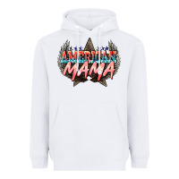 White American mama 4th of july Heavyweight Hoodie - HowdyJamesFarm