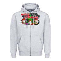 Heather Grey Merry Christmas - Gnome - Gnome Zipper Hoodie - Bettercallsaul