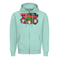 Seafoam Merry Christmas - Gnome - Gnome Zipper Hoodie - Bettercallsaul