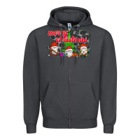 Smoke Merry Christmas - Gnome - Gnome Zipper Hoodie - Bettercallsaul