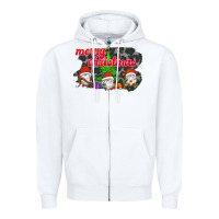 White Merry Christmas - Gnome - Gnome Zipper Hoodie - Bettercallsaul