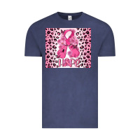 Vintage Denim breast cancer with boxing gloves Vintage Tee - MaliasSmallBusiness