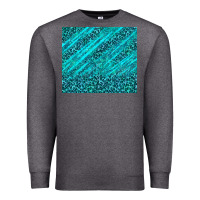 Charcoal Heather blue glitter with leopard pattern Premium Sweatshirt - TumblerDesignByShophia