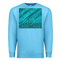 Ocean Blue blue glitter with leopard pattern Premium Sweatshirt - TumblerDesignByShophia