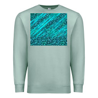 Seafoam blue glitter with leopard pattern Premium Sweatshirt - TumblerDesignByShophia
