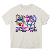 Cream 120 days of school Heavy Core Tee - AdoDesignShop