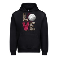 Black love volleyball Urban Hoodie - FaDigitalArtStudio