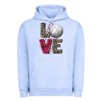 Pigment Grape Ice love volleyball Urban Hoodie - FaDigitalArtStudio