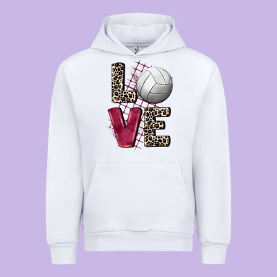 Love Volleyball Urban Hoodie Designed By Fadigitalartstudio