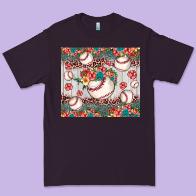 Baseball Leopard Premium Tee Designed By Jahusdesignshop