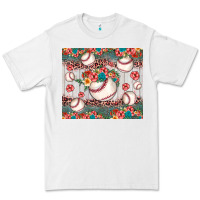 White baseball leopard Premium Tee - JahusDesignShop