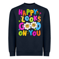 Navy happy looks good on you Heavyweight Sweatshirt - NancyCooperArtShop