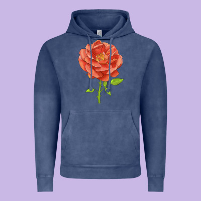 All A Twitter Rose Vintage Hoodie Designed By Lillyallendesigns