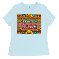 Baby Blue small business babe Ladies Tee - HRA Design Shop