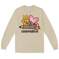 Mushroom peace love kindergarten Long Sleeve Tee - JahusDesignShop