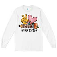 White peace love kindergarten Long Sleeve Tee - JahusDesignShop