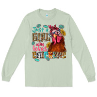 Matcha just a girl who loves chickens Long Sleeve Tee - NancyCooperArtShop
