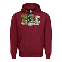 Burgundy christmas noel Zipper Hoodie - Bettercallsaul