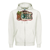 Oatmeal Heather christmas noel Zipper Hoodie - Bettercallsaul