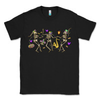 Black dancing skeletons mardi gras Classic Tee - MaliasSmallBusiness